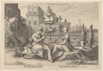 Juno Beroen muodossa, Varoitus Semele tekijältä Workshop of Hendrick Goltzius, after Hendrick Goltzius