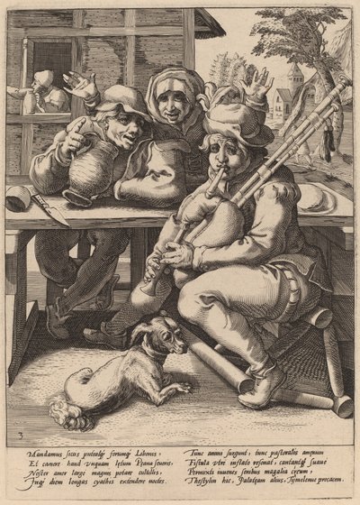 Säkkipilli on täytettävä tekijältä Workshop of Hendrick Goltzius, after Karel van Mander I