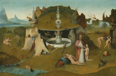 Paratiisin puutarha tekijältä Workshop of Hieronymus Bosch
