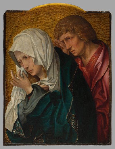 Neitsyt ja Pyhä Johannes evankelista, n. 1520 tekijältä Workshop of Jacob Cornelisz. van Oostsanen
