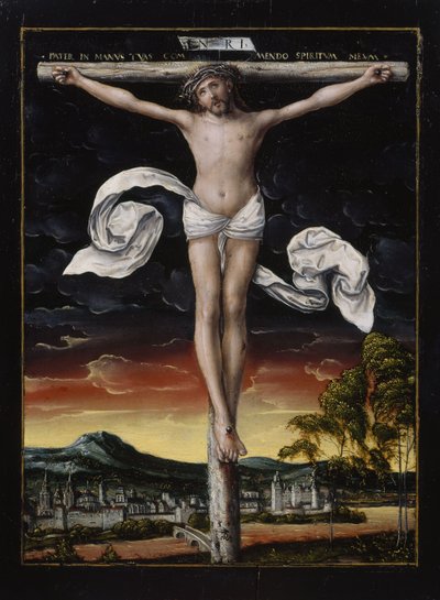 Kristus ristillä tekijältä workshop of Lucas Cranach the Elder