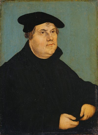 Saksa: Bildnis Martin Luthers Martin Lutherin muotokuva Martin Lutherin muotokuva tekijältä workshop of Lucas Cranach the Elder