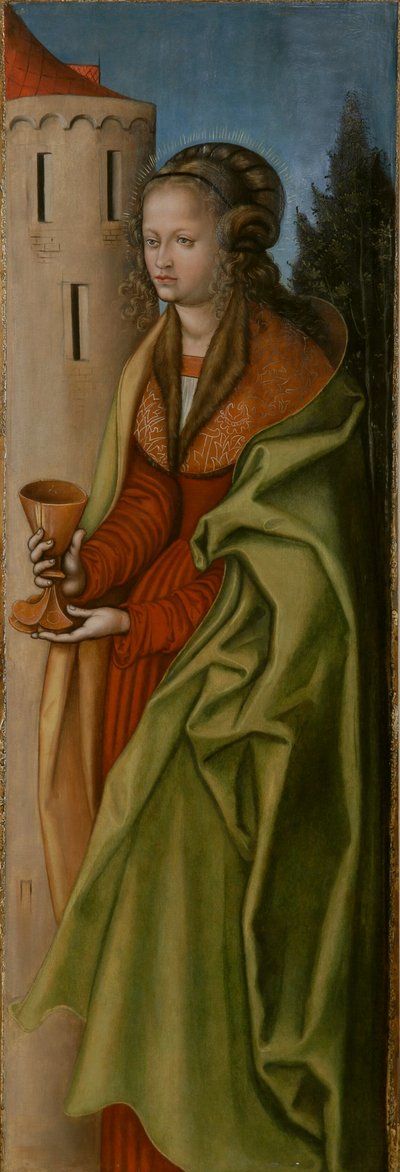 Saksa: Hl. Barbara St Barbara tekijältä workshop of Lucas Cranach the Elder