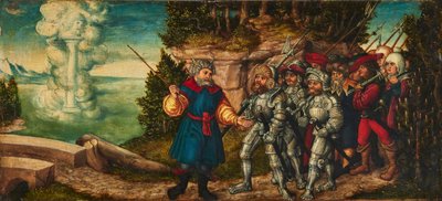 Saksa: Moses und die Wolkensäule Mooses ja pilvipatsas Mooses ja pilvipatsas tekijältä workshop of Lucas Cranach the Elder