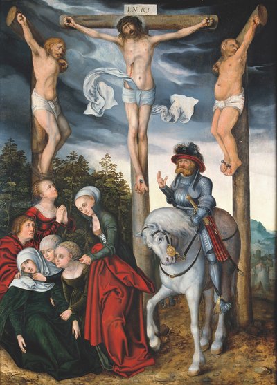 Ristiinnaulitseminen tekijältä workshop of Lucas Cranach the Elder