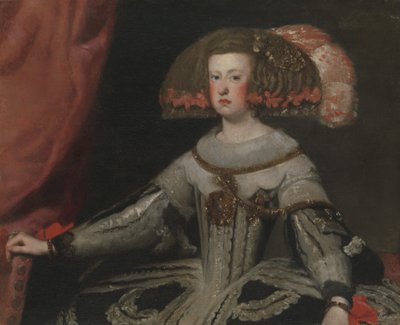 Itävallan Mariana 1634-1696, Espanjan kuningatar. tekijältä Workshop of Velázquez