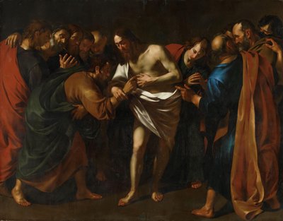 Pyhän Tuomaan uskomattomuus tekijältä Wouter Pietersz II Crabeth