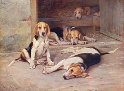 Pennunpäivät (värillinen litografia) tekijältä Wright Barker