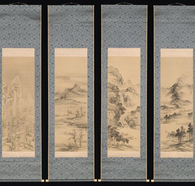 Neljän vuodenajan maisemat, 1848. tekijältä Yamamoto Baiitsu
