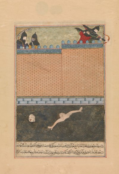Bagdadin piiritys, Folio Zafarnaman hajautuskopiosta..., 839 A.H.A.D. Kesä-heinäkuu 1436 tekijältä Ya