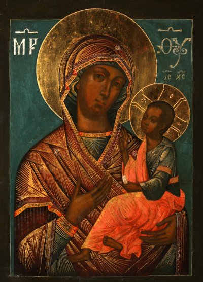 Neitsyt Hodegetria, 1700-luvun alku. tekijältä Yegor Ivanovich Grek