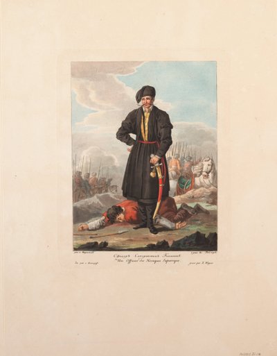 Zaporozshin kasakkojen upseeri, 1812 tekijältä Yegor Karneyev