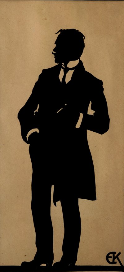 Runoilija Jurgis Baltrusaitisin muotokuva 1873-1944, 1910-luku. tekijältä Yelisaveta Sergeyevna Kruglikova
