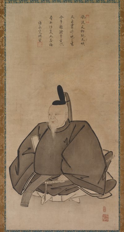 Sugawara Michizanen muotokuva 1400-luvun lopulta 1500-luvun alkuun. tekijältä Yōgetsu