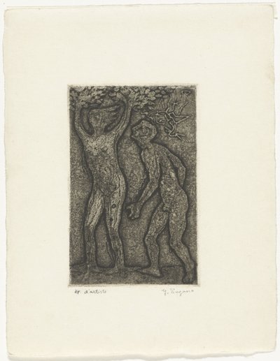 Mies ja nainen harmaassa tekijältä Yo Sugano (signed by artist)