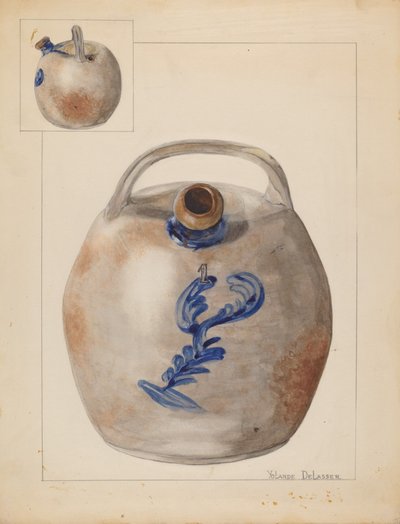 Harvesterikannu, c. 1937. tekijältä Yolande Delasser