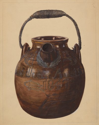 Kannu taikinaa varten, c. 1936. tekijältä Yolande Delasser