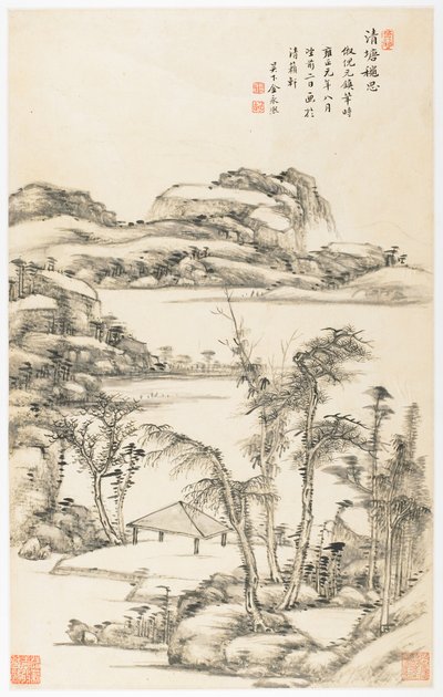 Autumnal Contemplation in Clean Pond, 12 lehden albumista tekijältä Yongxi Jin