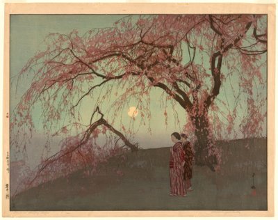 Kumoi kirsikkapuut (Kumoi sakura) tekijältä Yoshida Hiroshi