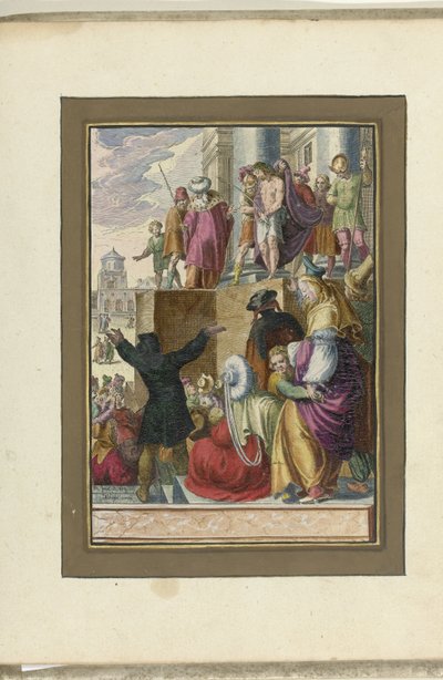 Kristus näytettiin ihmisille (Ecce homo) Passion of Christ (sarjan nimi) tekijältä Zacharias Dolendo