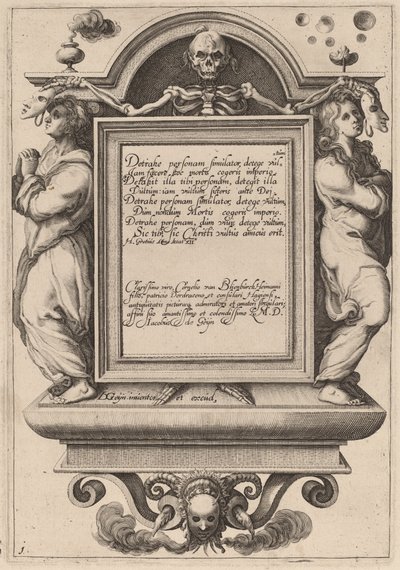 Nimilehti tekijältä Zacharias Dolendo after Jacques de Gheyn II