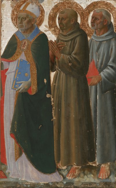 Pyhät Zenobius, Franciscus ja Anthony Padovalainen tekijältä Zanobi di Benedetto Strozzi
