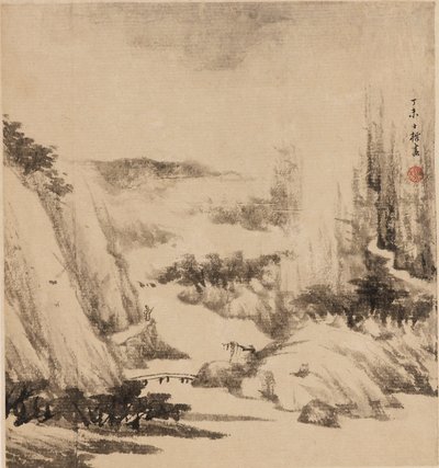 Jokimaisema, 1667 tekijältä Zha Shibiao