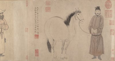 Sulhaset ja hevoset, päivätty 1296 ja 1359. tekijältä Zhao Mengfu