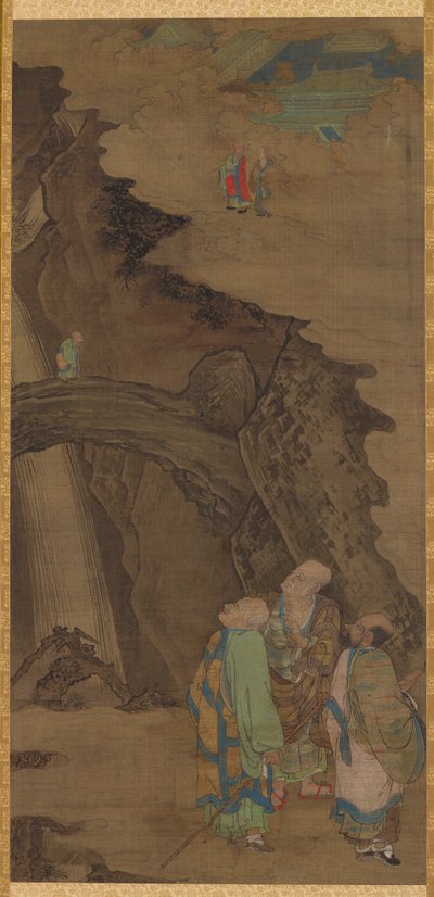 Kalliosilta Tiantai-vuorella, 1178. tekijältä Zhou Jichang