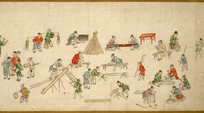 Rauhan ajan katukuvia 太平風會圖 tekijältä Zhu Yu
