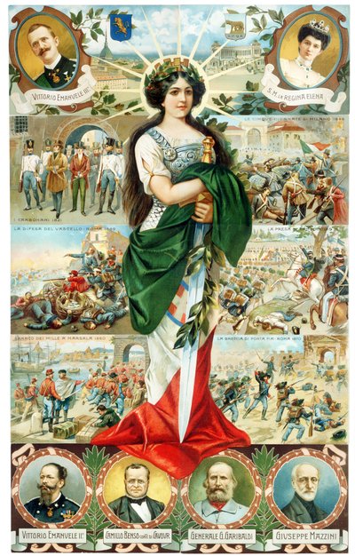 ITALIAN ALLEGORIA TURRITA 1911 tekijältä . .