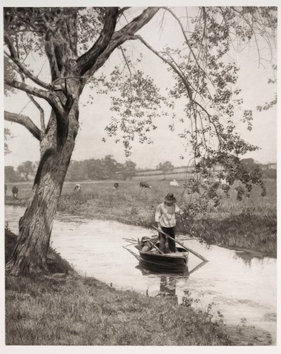 "A Suffolk Dike" (Suffolkin oja) tekijältä Frederick (attr. to) Barnard