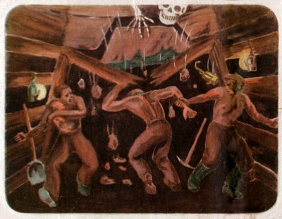 Onnettomuus kaivoksessa, noin 1950 tekijältä . .
