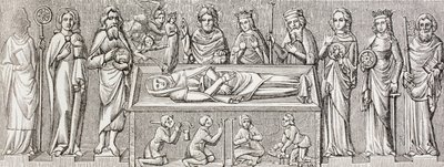 Katolisen pyhimyksen Unkarin prinsessa Elisabethin (1207 - 1231) haudalle tehdyn bareljeefin jälkeen Paul Lacroixin sotilaallinen ja uskonnollinen elämä keskiajalla julkaistiin Lontoossa noin vuonna 1880. tekijältä Ferdinand Georg Waldmuller