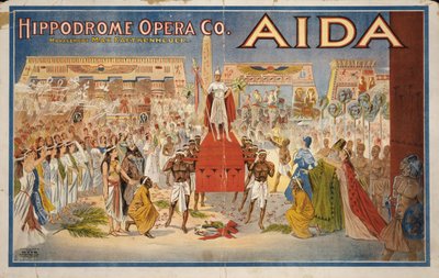 Aida, n. 1908 (värilitografia) tekijältä . .