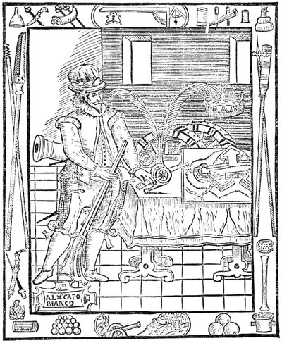 Alessandro Capo Bianco, italialainen sotilasinsinööri tekijältä Ferdinand Georg Waldmuller