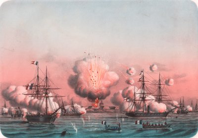 Liittoutuneiden laivasto pommittaa Arabatia 25. toukokuuta tekijältä William Walcutt