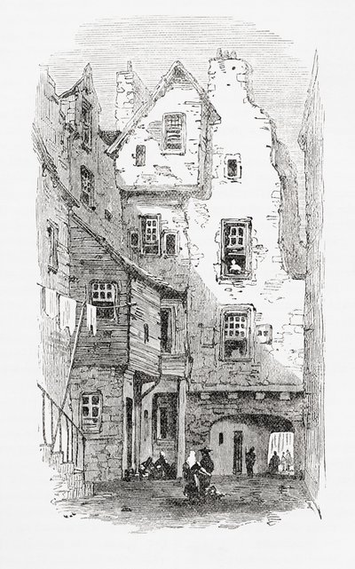 Vanha lähellä, Canongate, Edinburgh, Skotlanti tekijältä . .