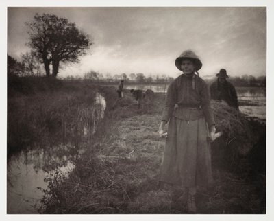 Peltoviljely, sadonkorjuu "Poling The Marsh Hay" (transport du foin des marais) tekijältä John Pardon
