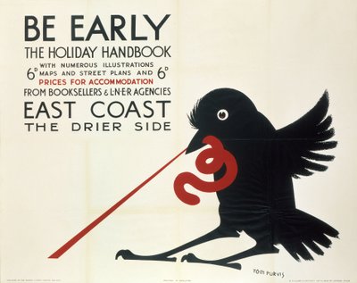 "Be Early", LNER-juliste tekijältä Ferdinand Georg Waldmuller