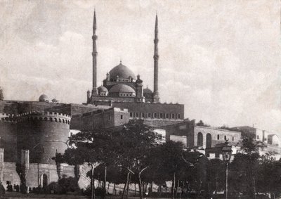 Kairo, Saladinin linnoitus (Egypti). noin 1920 (m/w kuva) tekijältä . .