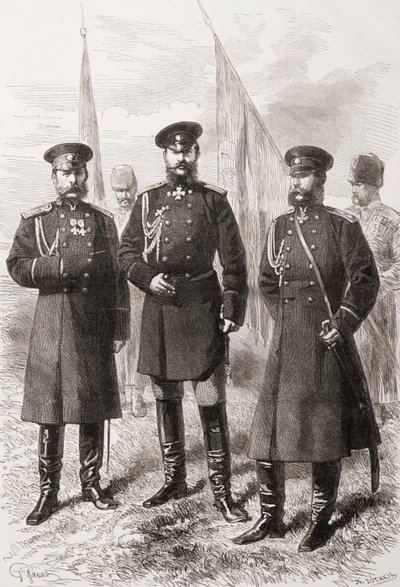 Kaukasian armeijan kenraali esikunta Venäjän ja Turkin sodan aikana (1877-1878) tekijältä . .