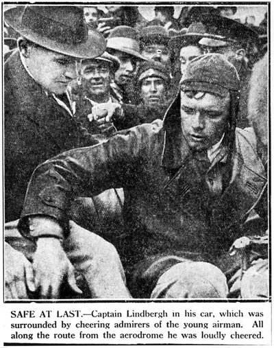 Charles Augustus Lindbergh, yhdysvaltalainen lentäjä, n. 1920-luku tekijältä Ferdinand Georg Waldmuller