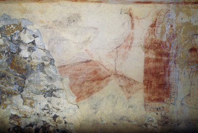 Charonin vene, fresko, Sinisten demonien hauta, Tarquinian nekropolis (UNESCOn maailmanperintöluettelo, 2004), Lazio, Italia Etruskien sivilisaatio, 5. vuosisata eKr. tekijältä Georg Carl Heinrich Dollmann