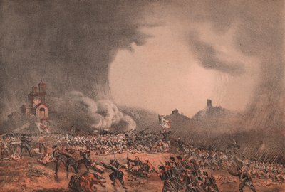 Ottelu Madonna della Scopertassa, Solferinon taistelussa ja San Martinossa Lombardian osavaltiossa tekijältä William Walcutt