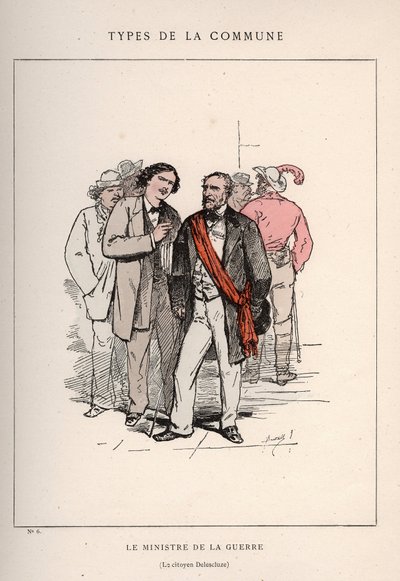 Paris Commune: puku LA SOTAMINISTERI - LE CITIZEN DELESCLUZE (6) "" Les Communeux