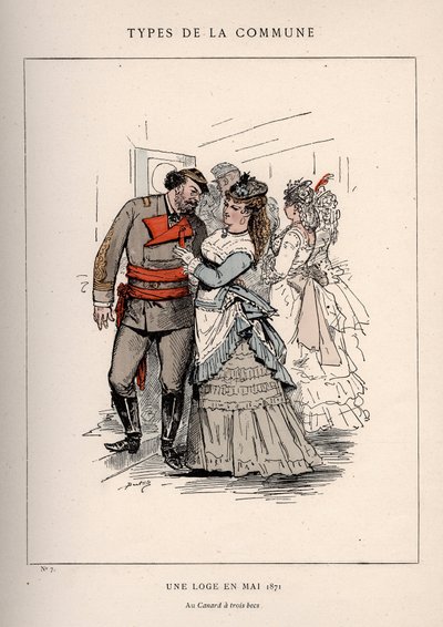 Pariisin kunta: UNE LOGE FI TOUKOKUU 1871 (7) puku "" Les Communeux