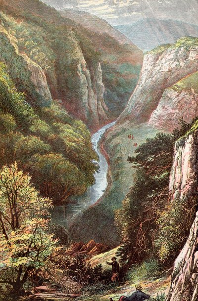 Dovedale, Peak District, Derbyshire, Englanti, tekijältä . .