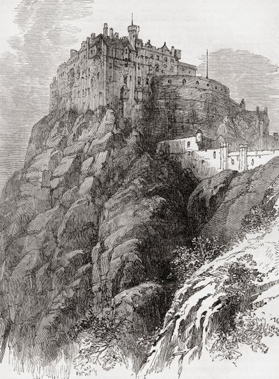 Edinburghin linna, Castle Rock, Edinburgh, Skotlanti. tekijältä . .