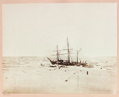 Kapteeni George Naresin (1831-1915) arktinen tutkimusmatka (1875-1876): Floeberg Beach, hälytys talvikortteleissa tekijältä Frederick (attr. to) Barnard